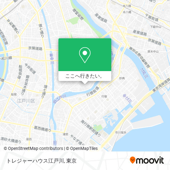 トレジャーハウス江戸川地図