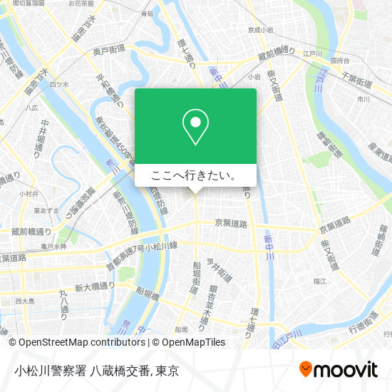 小松川警察署 八蔵橋交番地図