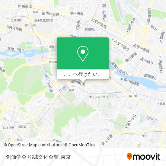 創価学会 稲城文化会館地図