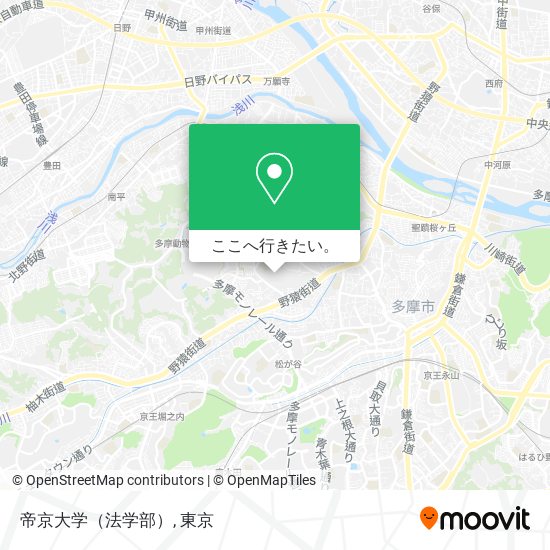 帝京大学（法学部）地図