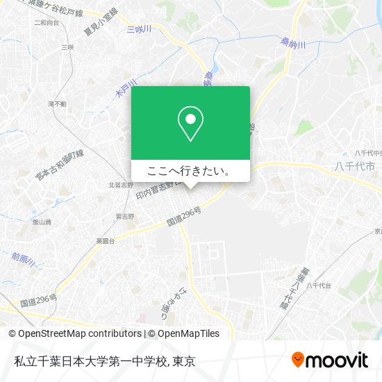 私立千葉日本大学第一中学校地図
