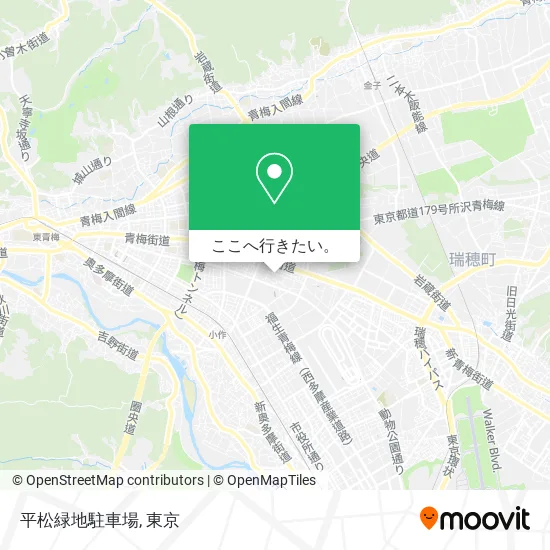 平松緑地駐車場地図