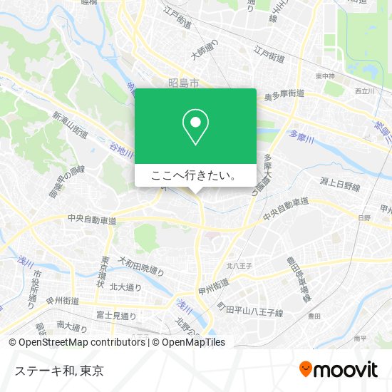 ステーキ和地図