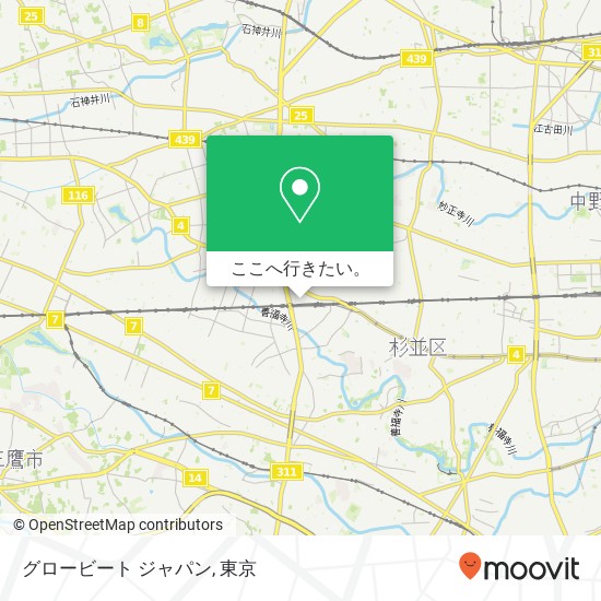 グロービート ジャパン地図