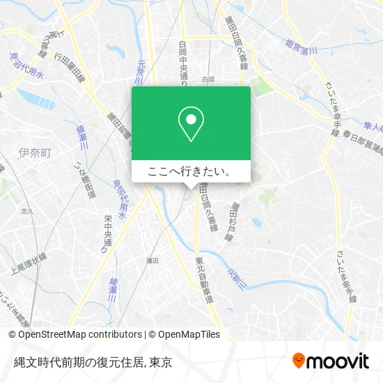 縄文時代前期の復元住居地図