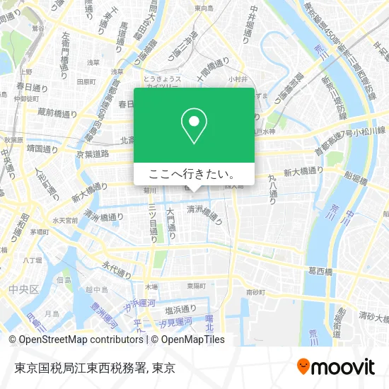 東京国税局江東西税務署地図