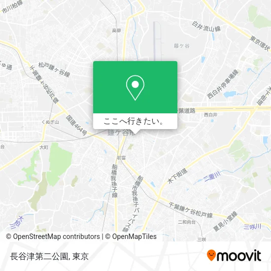 長谷津第二公園地図