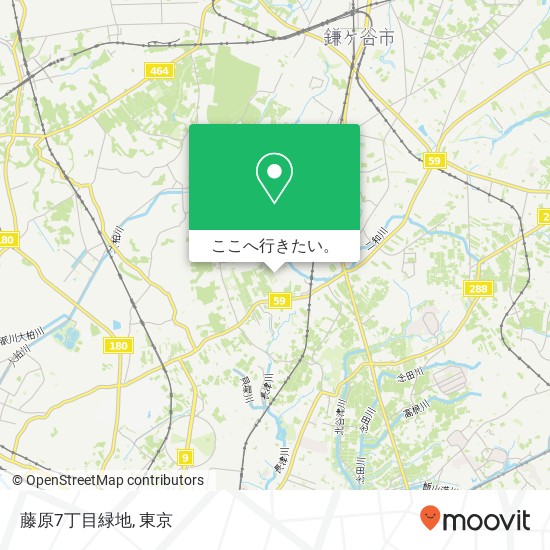 藤原7丁目緑地地図