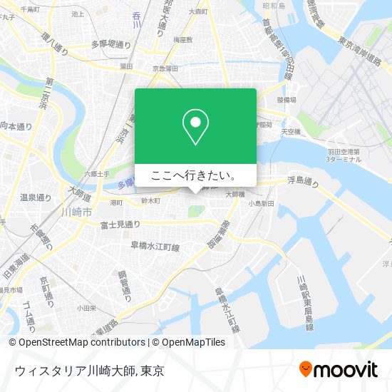 ウィスタリア川崎大師地図