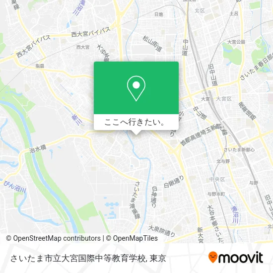さいたま市立大宮国際中等教育学校地図