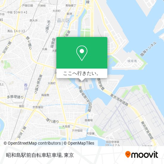 昭和島駅前自転車駐車場地図