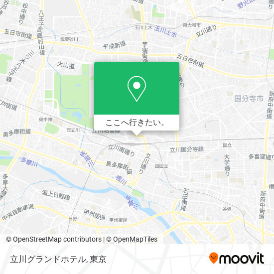 立川グランドホテル地図