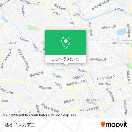 越谷ゴルフ地図