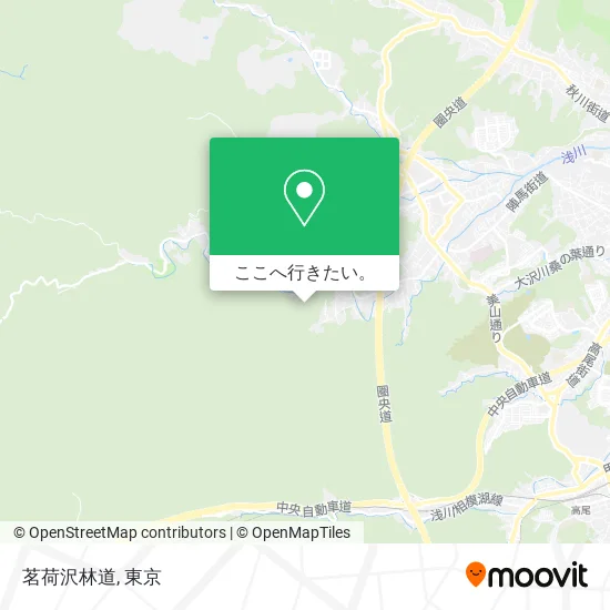 茗荷沢林道地図