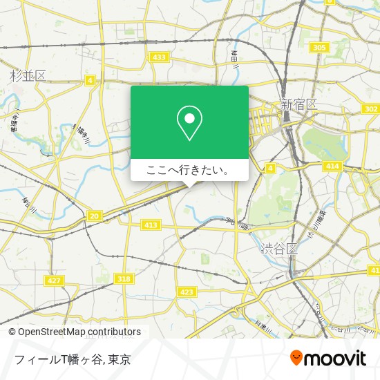 フィールT幡ヶ谷地図