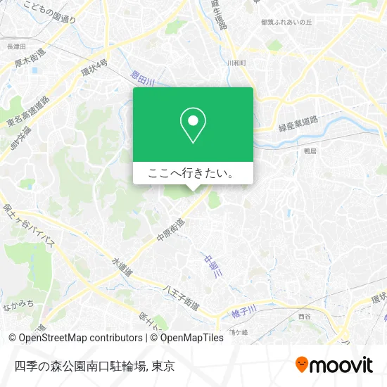 四季の森公園南口駐輪場地図