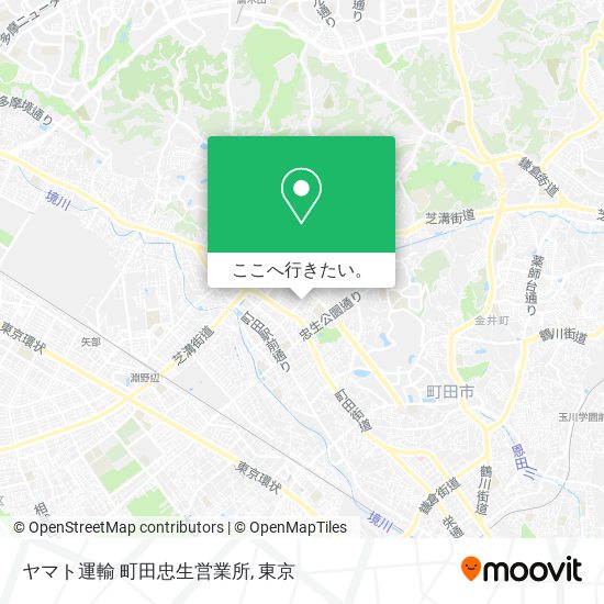 ヤマト運輸 町田忠生営業所地図
