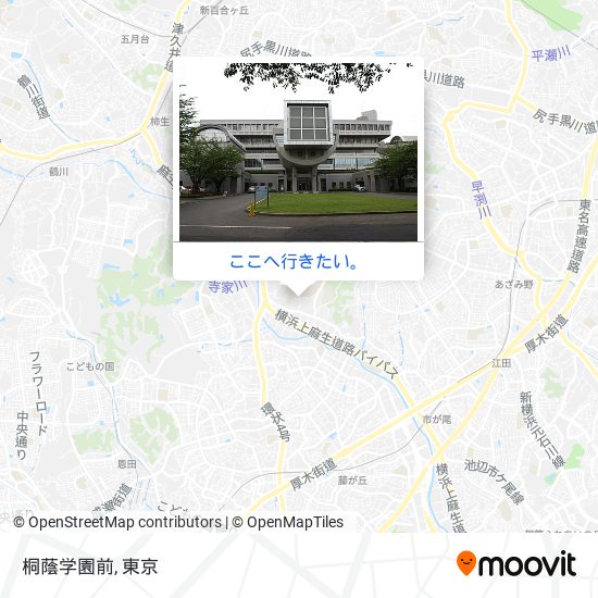 桐蔭学園前地図