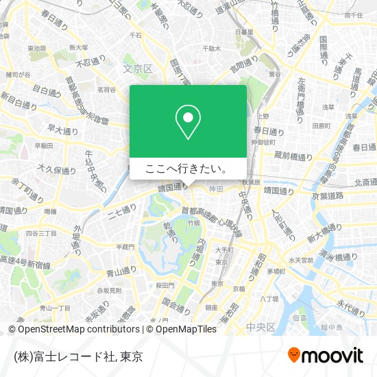 (株)富士レコード社地図