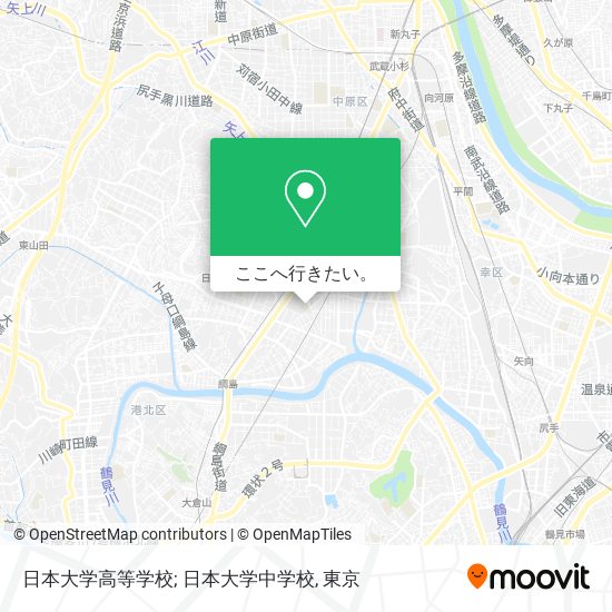 日本大学高等学校; 日本大学中学校地図