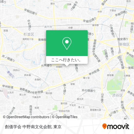 創価学会 中野南文化会館地図