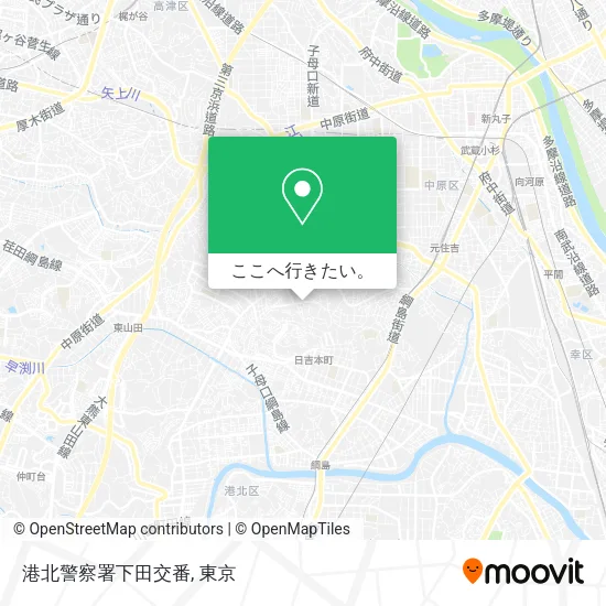 港北警察署下田交番地図