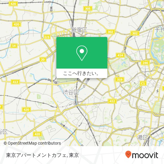東京アパートメントカフェ地図