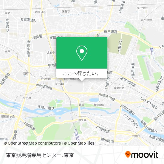 東京競馬場乗馬センター地図