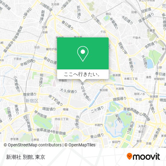 新潮社 別館地図