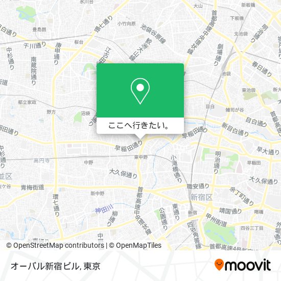 オーバル新宿ビル地図