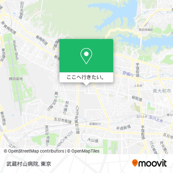 武蔵村山病院地図