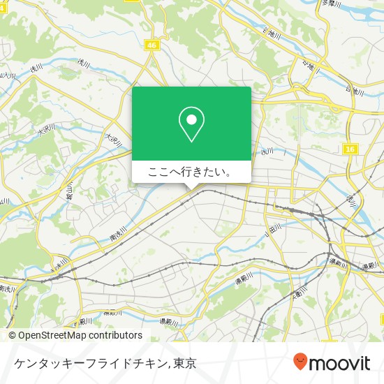 ケンタッキーフライドチキン地図