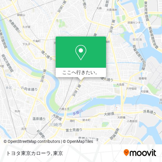 トヨタ東京カローラ地図