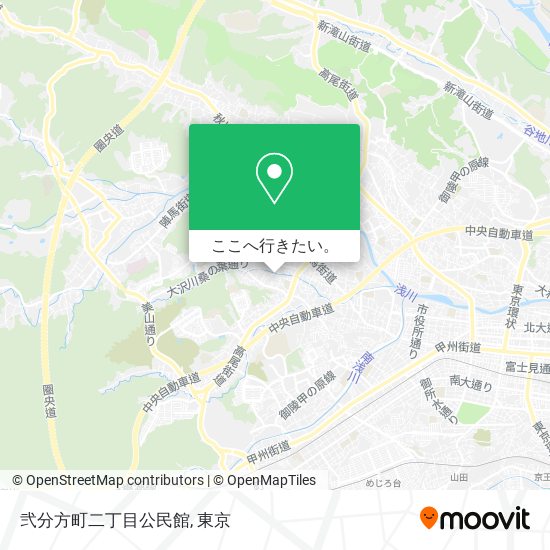 弐分方町二丁目公民館地図
