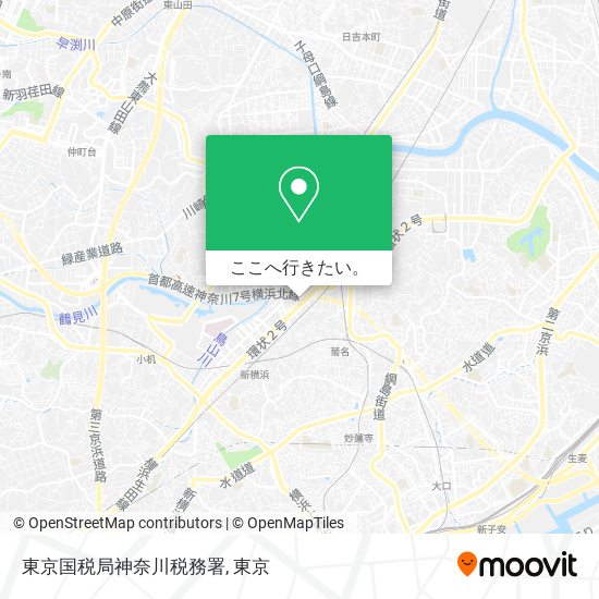 東京国税局神奈川税務署地図