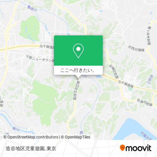 造谷地区児童遊園地図