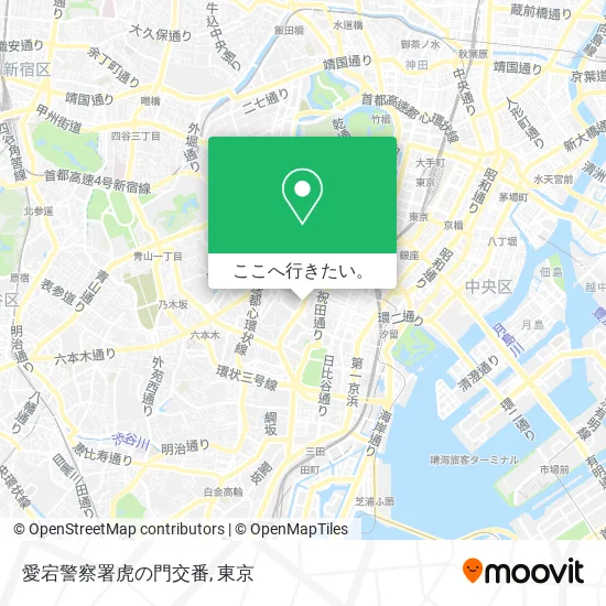 愛宕警察署虎の門交番地図