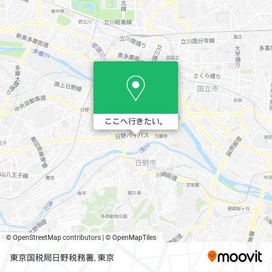 東京国税局日野税務署地図