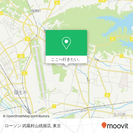 ローソン 武蔵村山残堀店地図