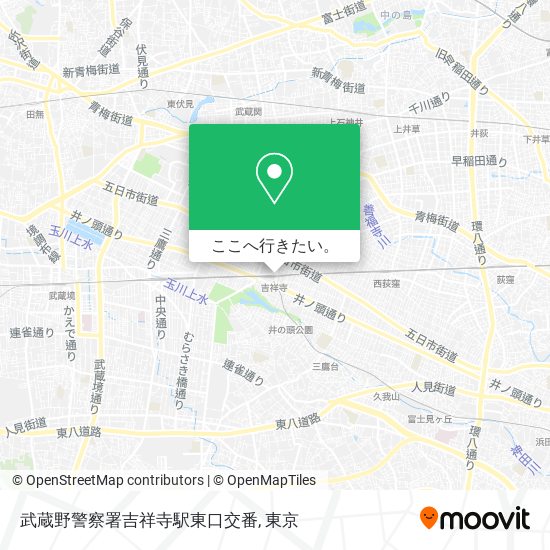 武蔵野警察署吉祥寺駅東口交番地図