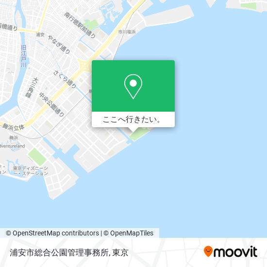 浦安市総合公園管理事務所地図