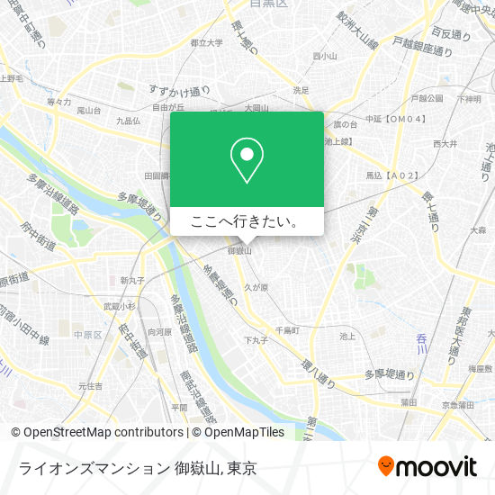 ライオンズマンション 御嶽山地図