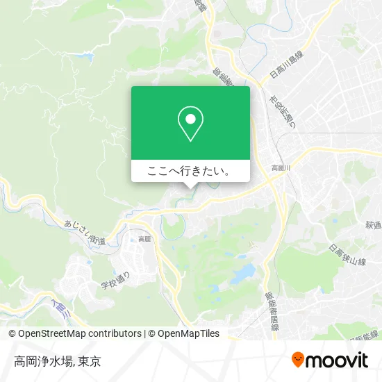 高岡浄水場地図