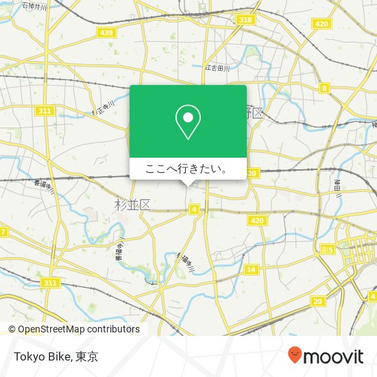 Tokyo Bike地図