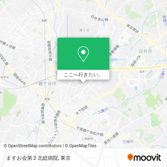 ますお会第２北総病院地図