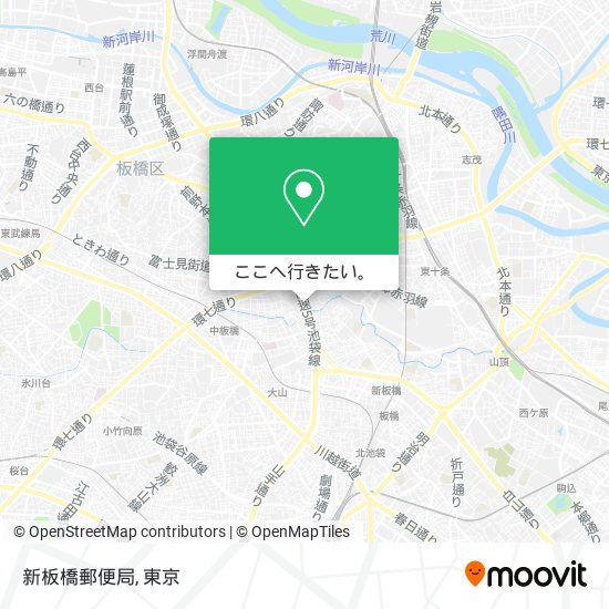 新板橋郵便局地図