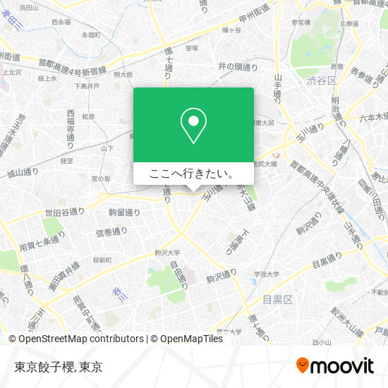 東京餃子櫻地図