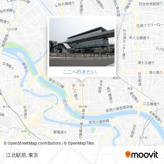 江北駅前地図