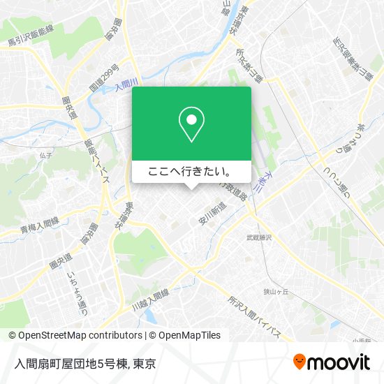 入間扇町屋団地5号棟地図