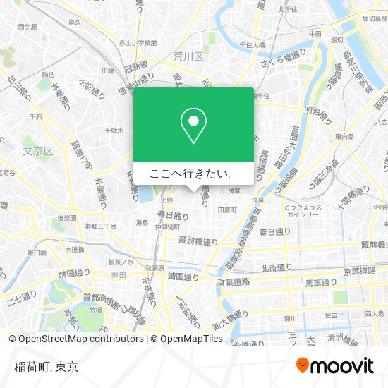 稲荷町地図